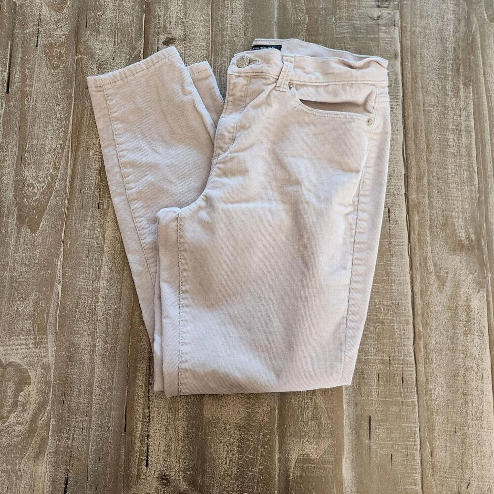 Banana Republic Womens Skinny Corduroy Pants Size 28/6P Gray Casual